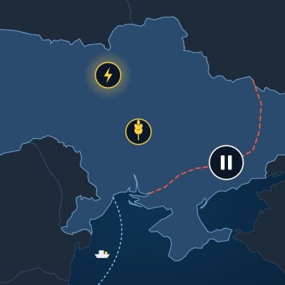 خريطة أوكرانيا توضح خط المواجهة ووقف إطلاق النار والطاقة والغذاء