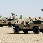 Egyptian forces with MANPADS air defense systems
