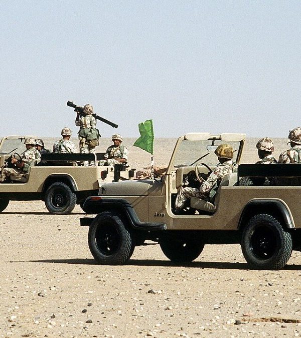 Egyptian forces with MANPADS air defense systems