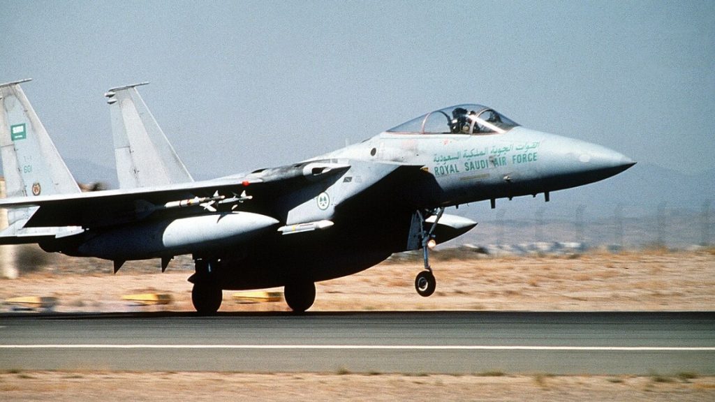 Royal Saudi Air Force F-15 fighter jet