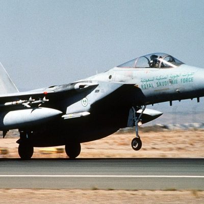 Royal Saudi Air Force F-15 fighter jet